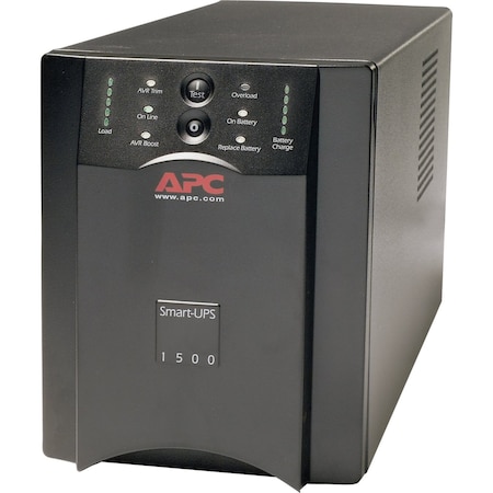 Apc Smart UPS, 1500VA, Line Interactive, Out: 120V In: 120V SUA1500
